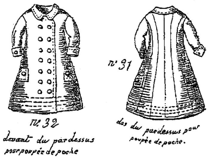 Mignonette Doll Pattern Coat Dec 1878 - Image 2