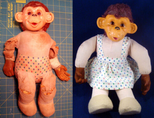 Stuffed Animal Repair – GeGe the Monkey