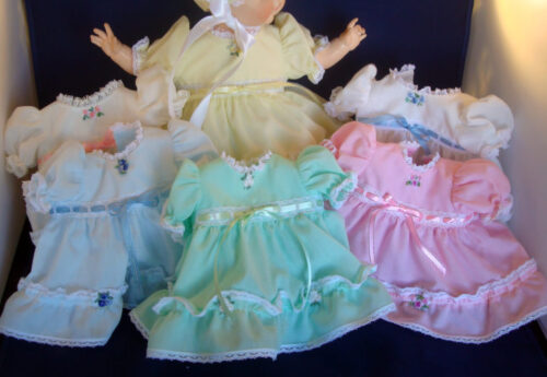vinyl baby doll clothes