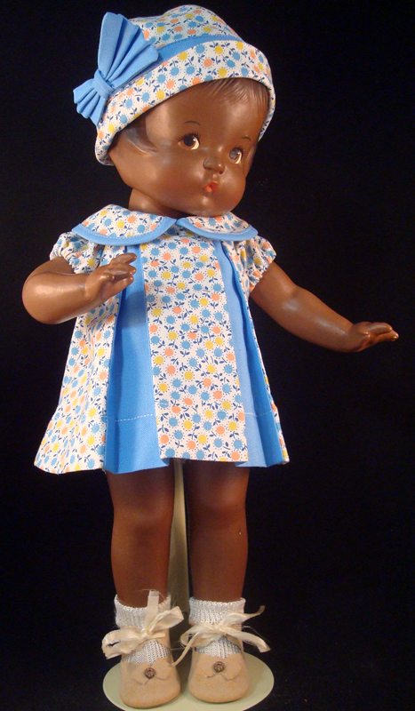 Blue Pleat Patsy Doll Dress
