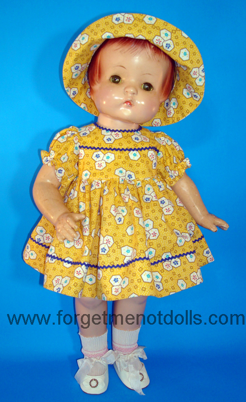 Yellow Patsy Day Dress&Hat