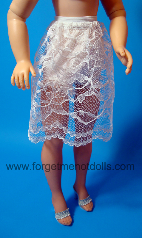 CissyDoll NarrowLace Half Slip