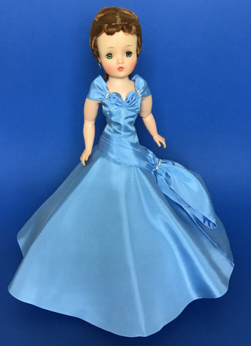 CissyDoll Rhinestone SideDrape BlueGown