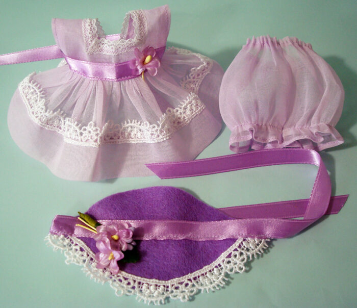GinnyDoll Organdy Dress PantiesHat - Image 5